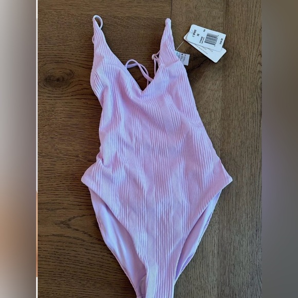 NWT Women's XS L Space Gianna One-Piece Classic adjustable Swimsuit lilac - Picture 3 of 7
